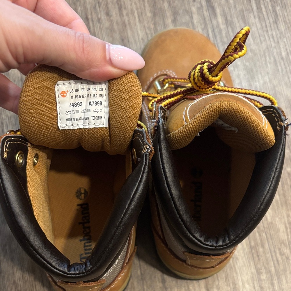 Timberland Kids Brown Lace-Up Boots - Picture 5 of 6